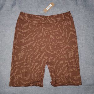 NWT SKIMS 3X Summer Mesh Mid Thigh Short LATTE SWIRL